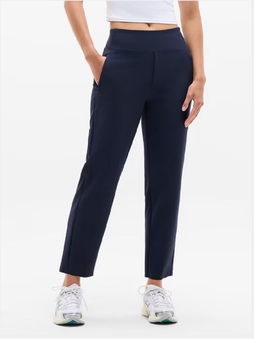 Athleta Endless High Rise Pants Casual Athletic Navy Size 16 Tall
